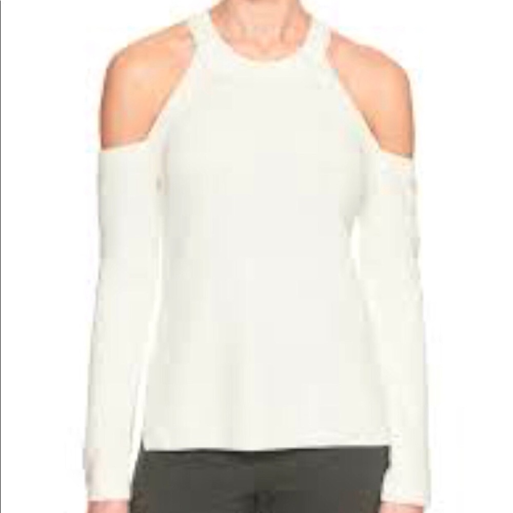 Banana Republic Cold Shoulder Long Sleeve Sweater
